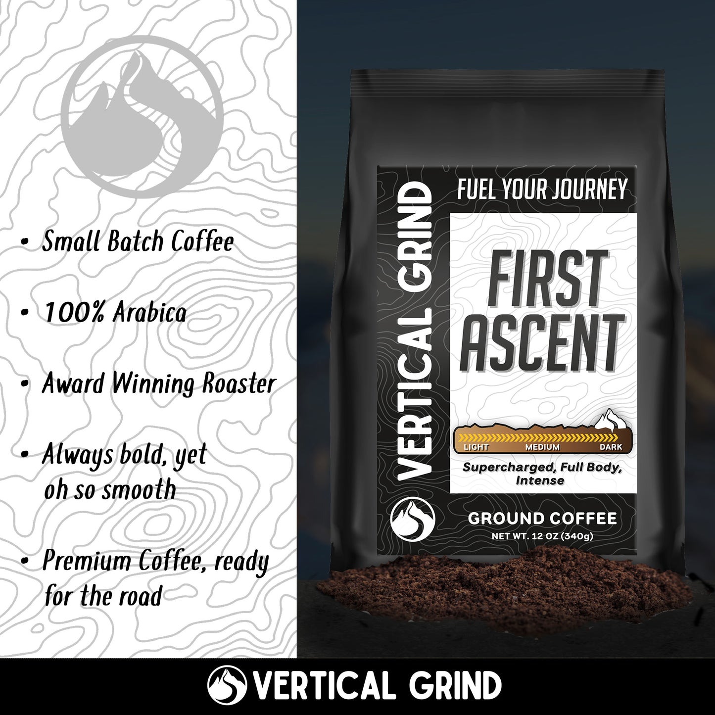 First Ascent Dark Roast Coffee Blend - Ground