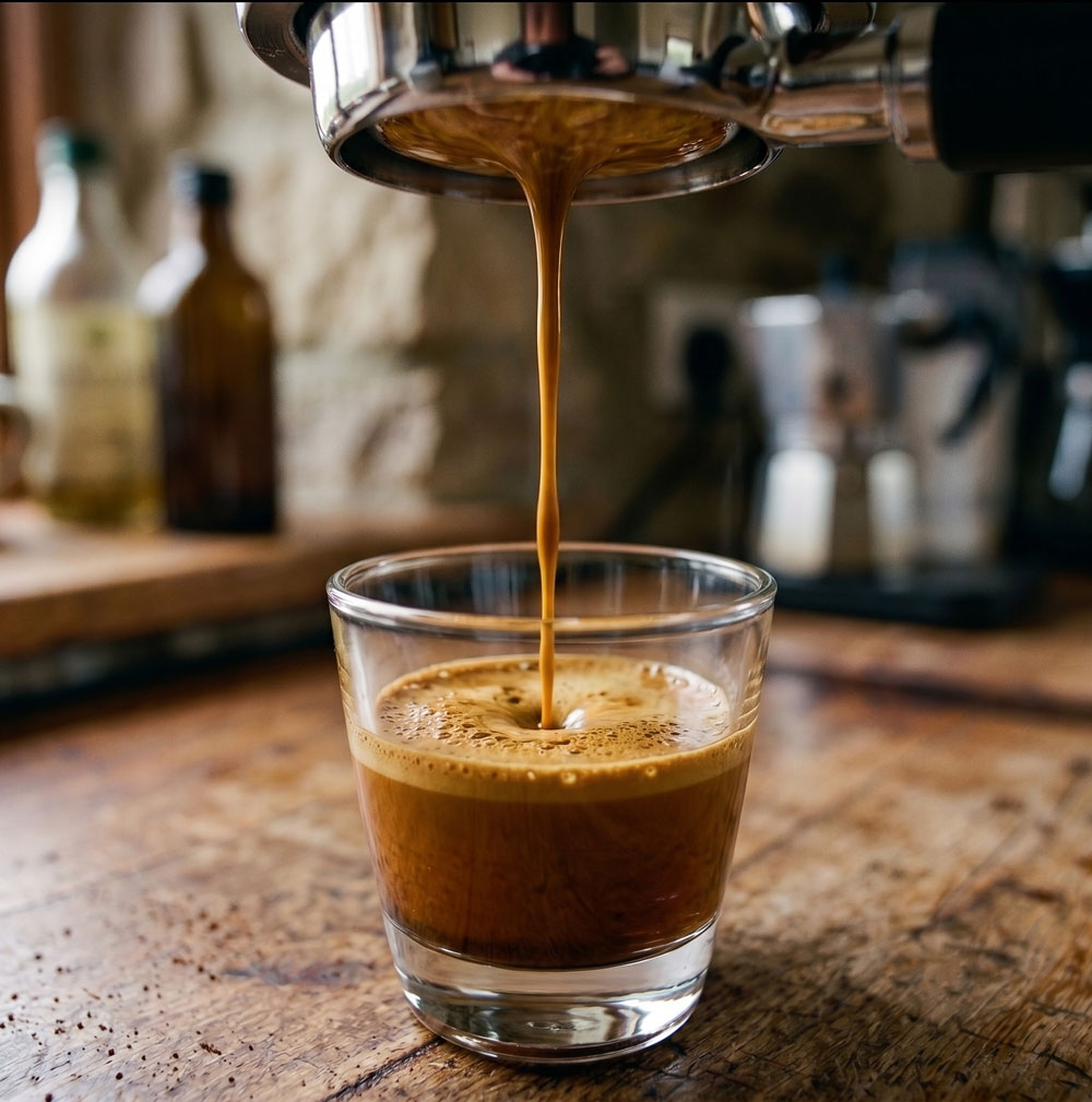 A perfect espresso pour