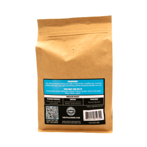 Small batch roasted coffee - Open Road Medium Dark Roast Back Label